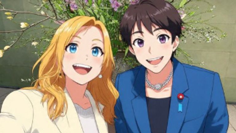 An anime-style selfie of Ms Meloni and Ms Takaichi. Pic: x.com/GiorgiaMeloni