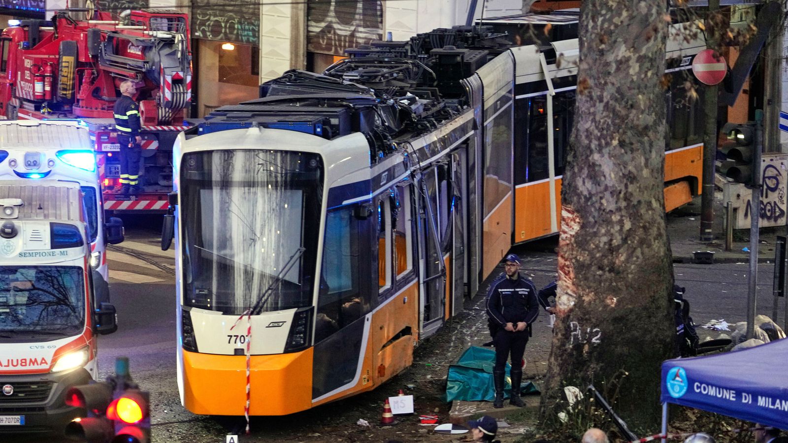 Tram derailment leaves two dead and dozens injured | World News
