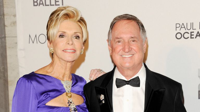 Sedaka and his wife Leba. Pic: AP