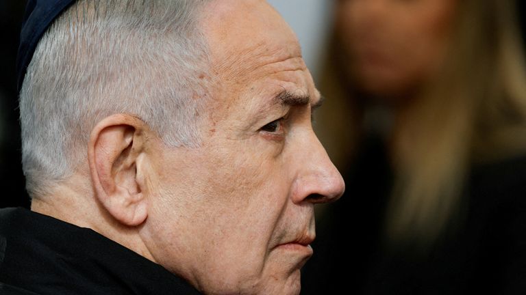 Benjamin Netanyahu. Pic: Reuters