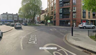 Police responded to reports of an assault on Rye Lane, near the junction of Heaton Road. Pic: Google Streetview