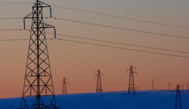 Electricity pylons near Edinburgh. Pic: Edinburgh