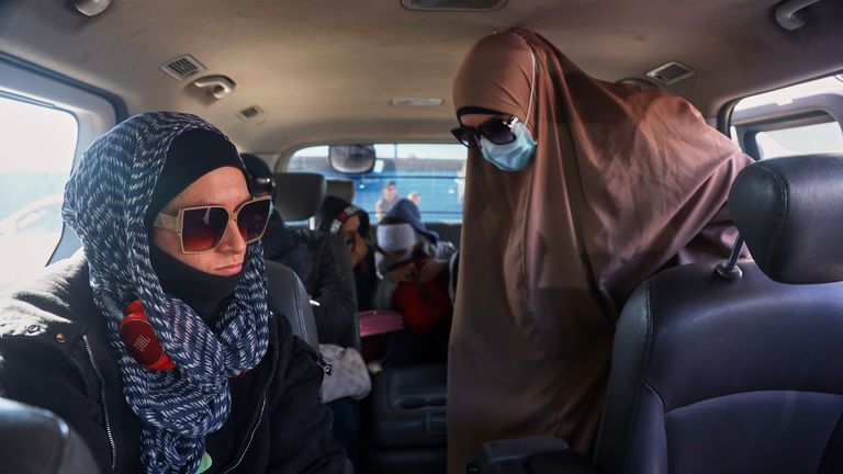 But families returned to the camp after being told procedures were not complete. Pic: AP