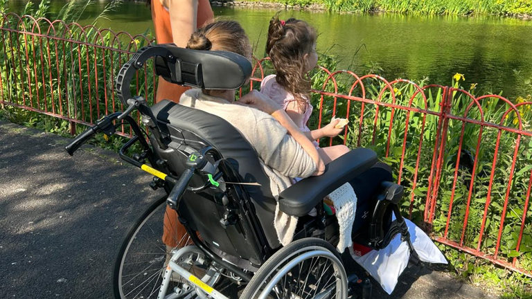 Ms Burgess was left paralysed by the attack. Pic: Family handout