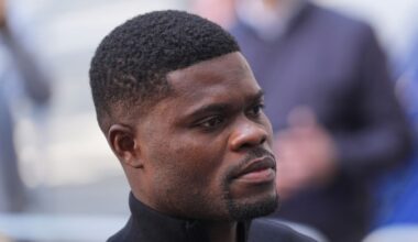 Former Arsenal footballer Thomas Partey at London's Westminster Magistrates' Court in August 2025