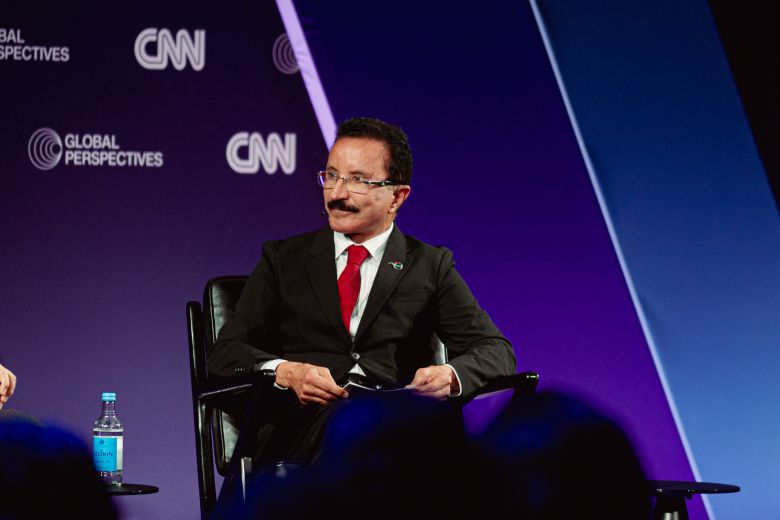 Bin Sulayem, pictured at CNN's Global Perspectives Event in November, matches the profile of a slew of other wealthy men with ties to Epstein.