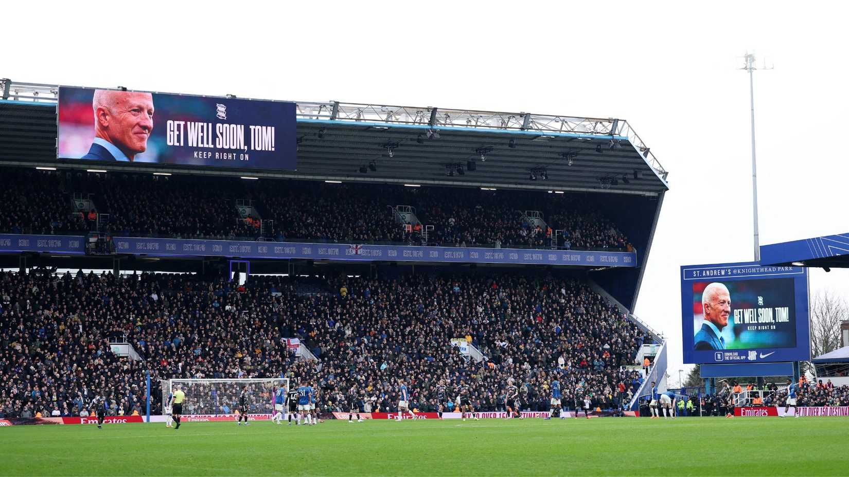 Tom Wagner tribute at Birmingham City vs Leeds United