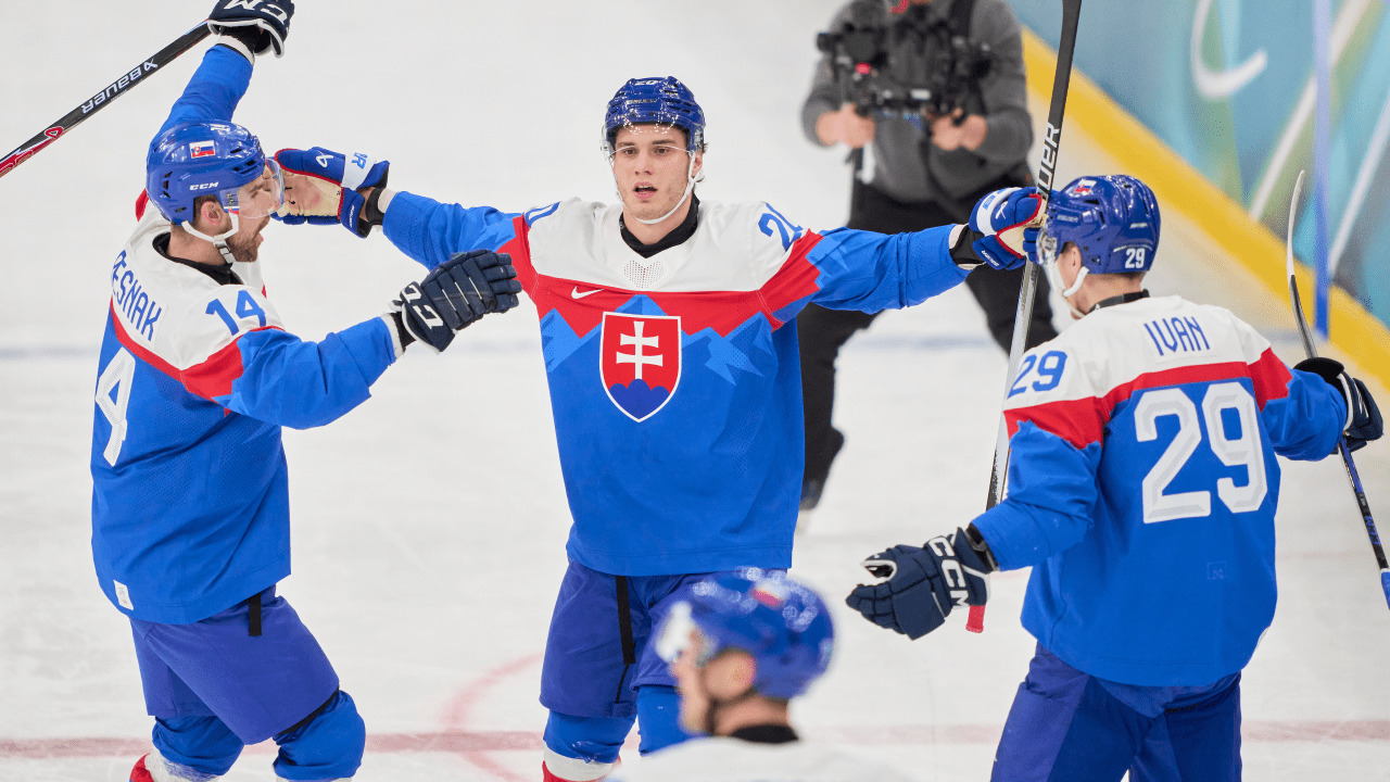 Slafkovsky and Slovakia open tournament with upset win over Finland