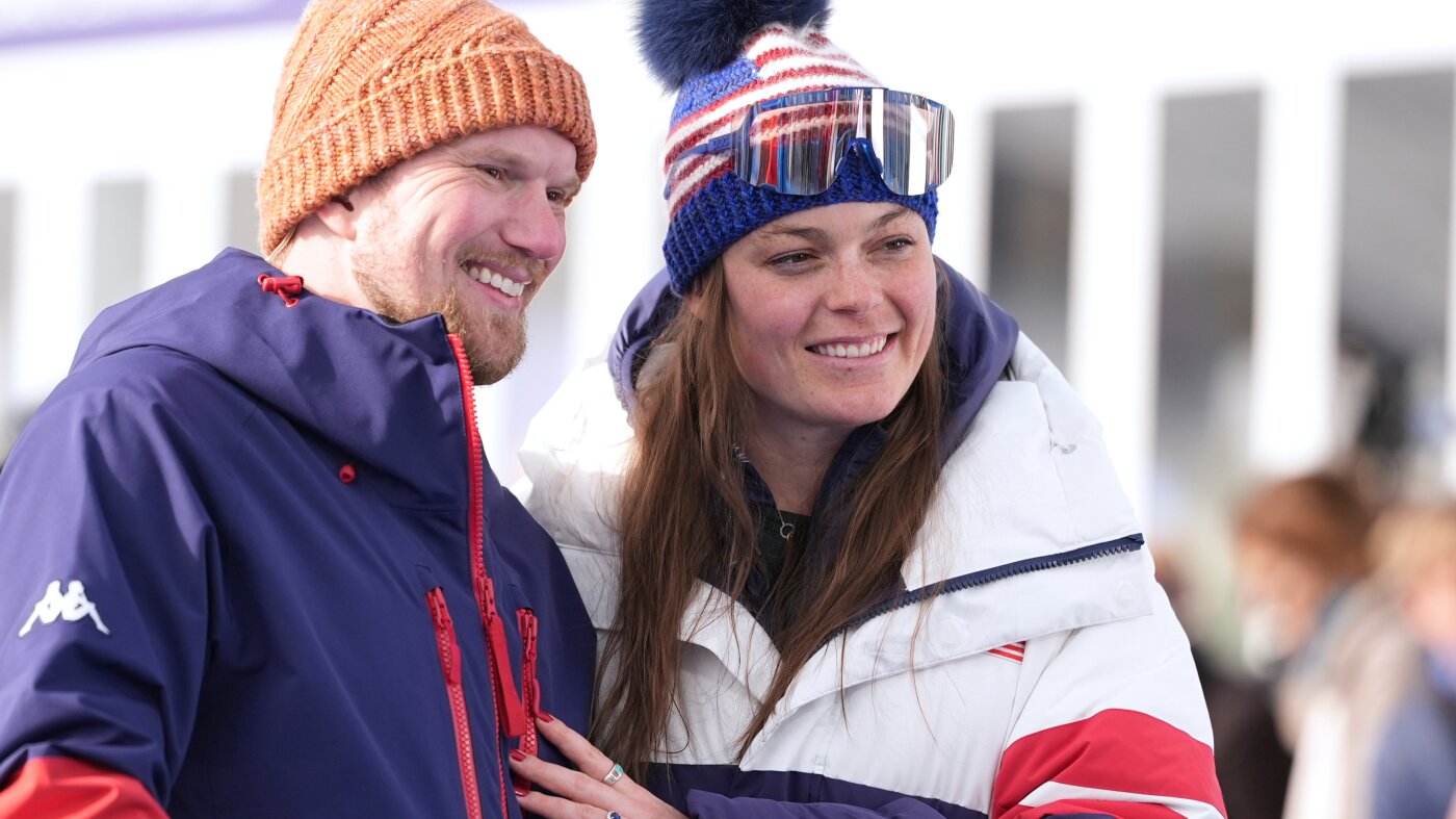 At the Olympics, skier Breezy Johnson won a gold medal — and an engagement ring, too : NPR