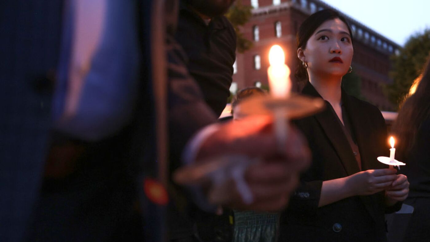 Father of U.S.-based activist sentenced in Hong Kong under national security law : NPR