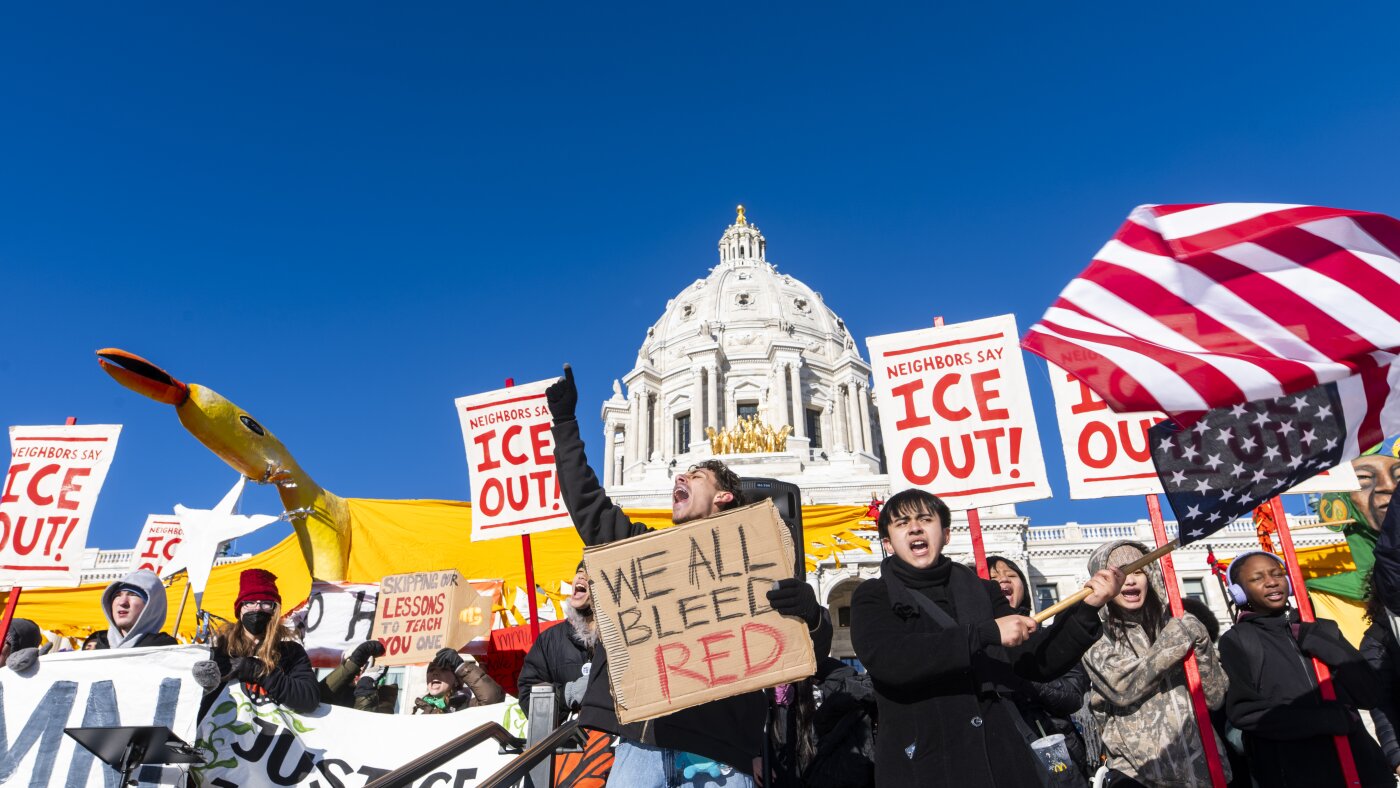 Red and blue states move further apart on immigration enforcement : NPR