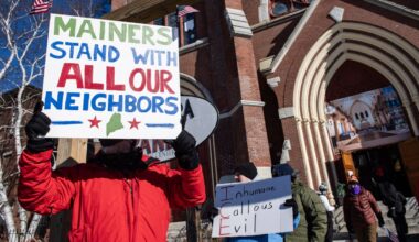 Immigration crackdown in Maine is top issue in battle for key Senate seat : NPR