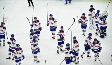 U.S. men's hockey team to beats Slovakia for a spot in an Olympic gold medal match : NPR