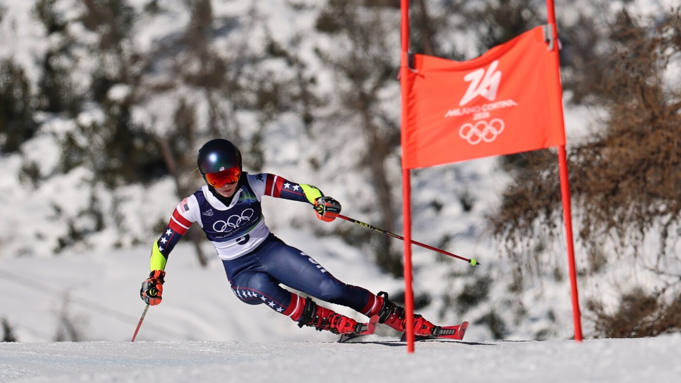 U.S. Alpine skier Mikaela Shiffrin finishes another Olympic race without a medal : NPR