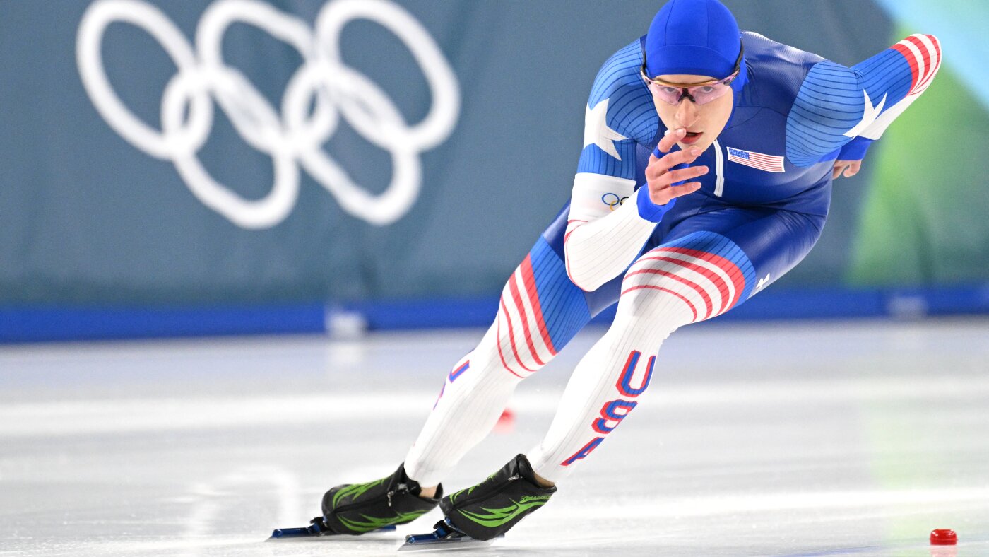 U.S. speedskater nabs silver for third Olympic medal : NPR