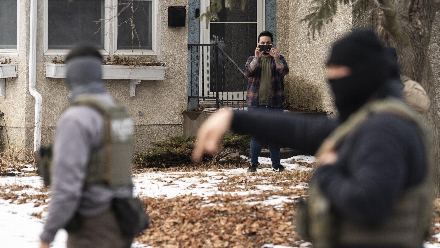 DHS sued over allegedly intimidating and tracking observers : NPR