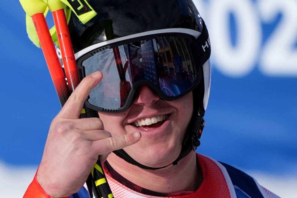 Swiss racer Franjo von Allmen wins men's downhill, first gold medal of Milan Cortina Games