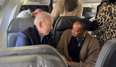 Former President Biden flies commercial and faces delays