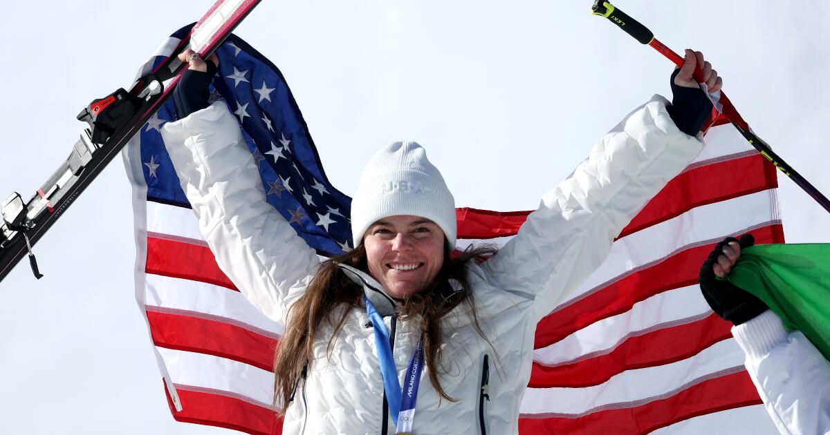 After Lindsey Vonn broke her leg, Breezy Johnson won redemptive gold