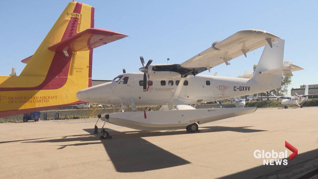 Click to play video: 'De Havilland announces new airplane manufacturing plant east of Calgary'