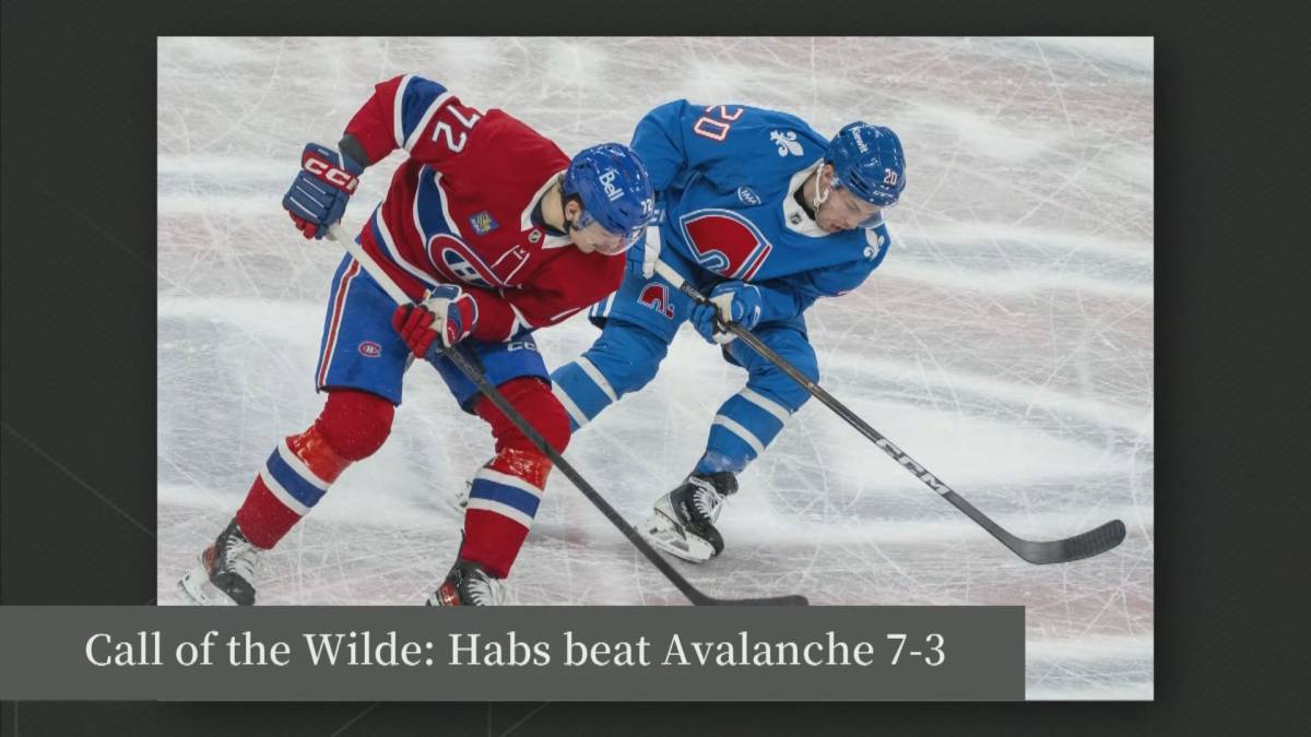 Click to play video: 'Call of the Wilde: Habs beat the Avalanche 7-3'