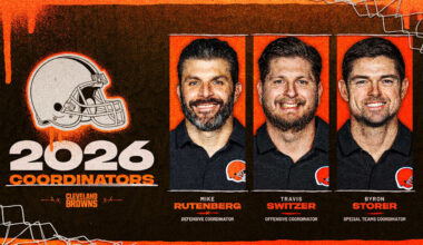 Browns name coordinators for the 2026 coaching staff