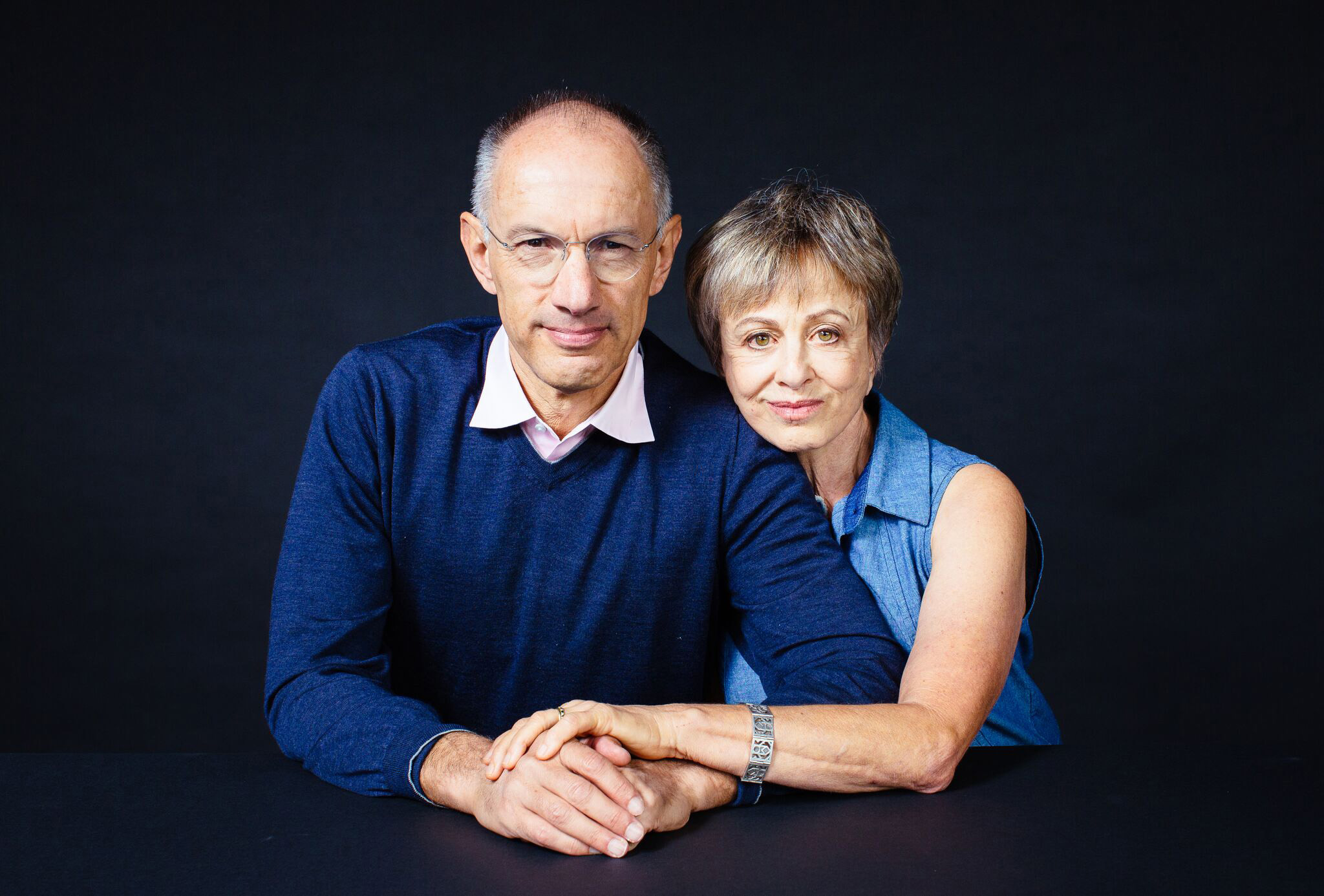 Michael Moritz and Harriet Heyman, the new sponsor of the Booker Prize literary award.