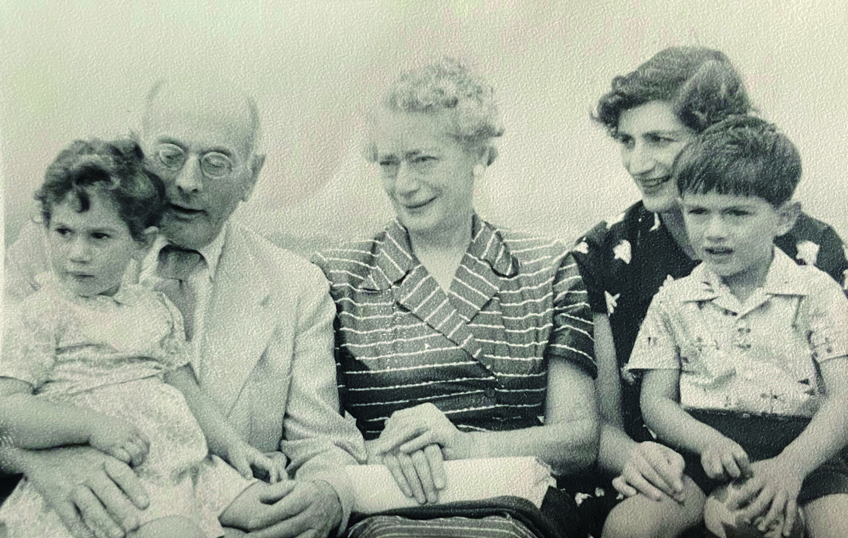 Clare, Salli, Louise, Doris, and Michael in the late 1950s.