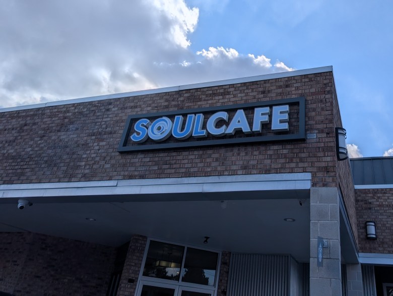 Exterior view of Soul Cafe in Michigan. 