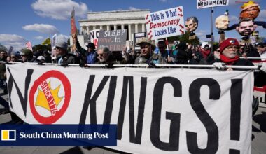 As US-Israel war on Iran rages on, anti-Trumpers protest on ‘No Kings’ day