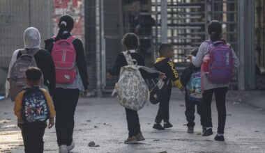 Israeli soldiers close a military checkpoint on Shuhada Street in Hebron's Old City, preventing school students and residents from travelling, October 6, 2024. (Photo: Mamoun Wazwaz/APA Images)