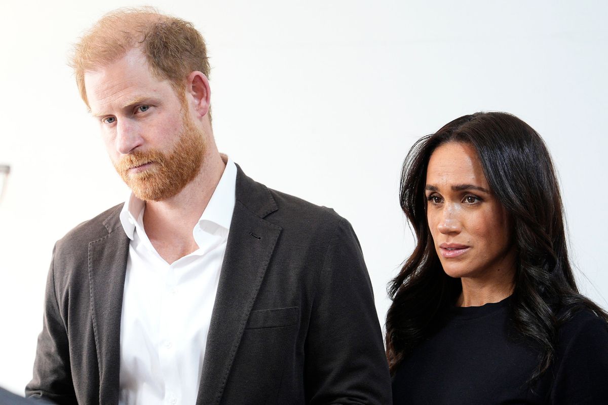 A photo of Harry and Meghan