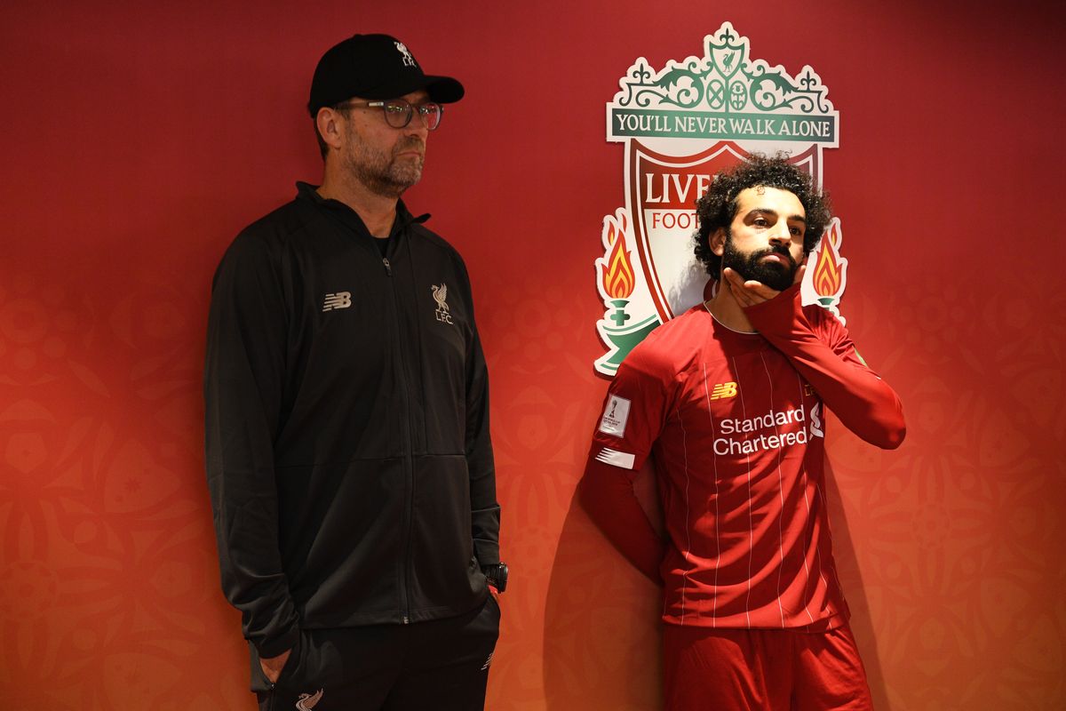 Mo Salah and Jurgen Klopp