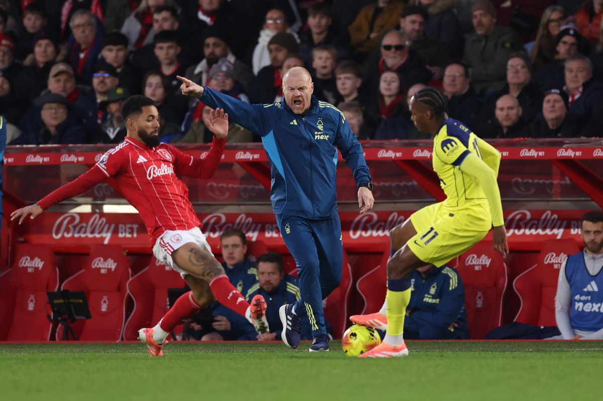 Sean Dyche during Nottingham Forest vs Spurs in December 2025