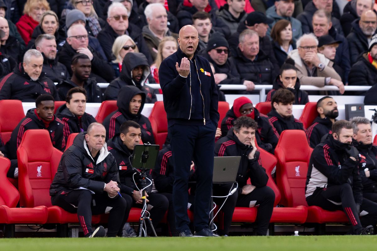 Arne Slot is in danger of missing out on the Champions League with the Reds