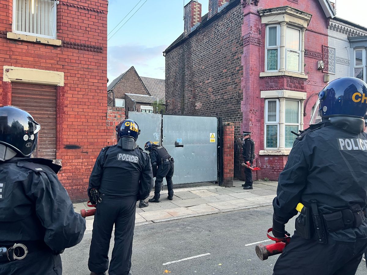 Merseyside Police have been raiding home across Liverpool this morning