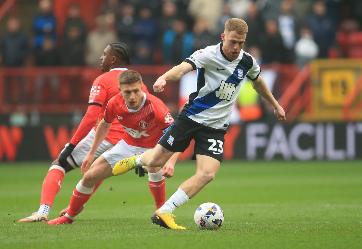 Birmingham City's Carlos Vicente in action against Charlton