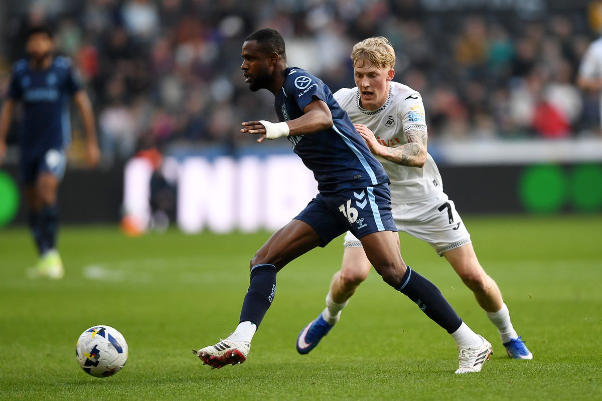 Coventry City midfielder Frank Onyeka was hugely influential against Swansea