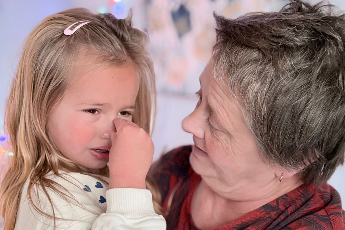Jennifer Gleig with her granddaughter Nola
