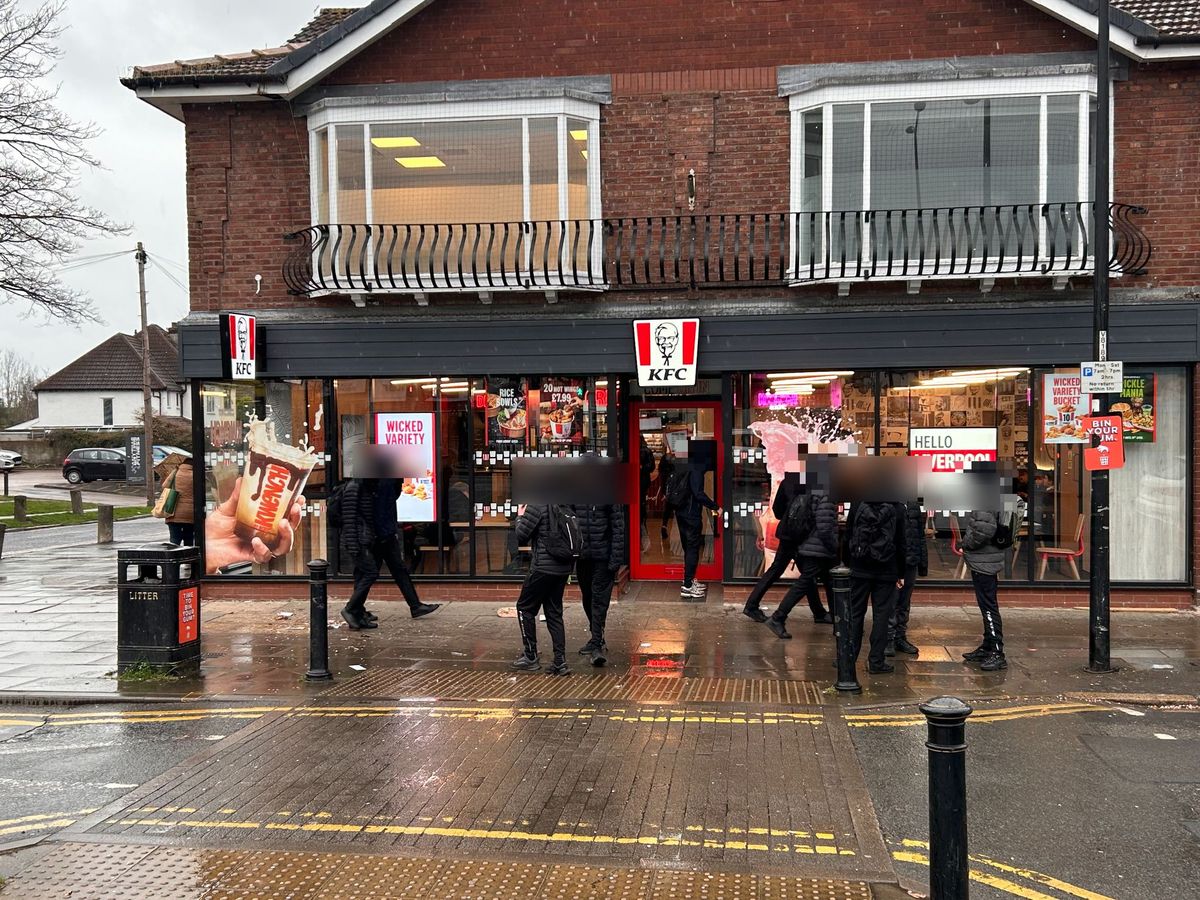 Locals say young people are consistently gathering outside the KFC on Allerton Road