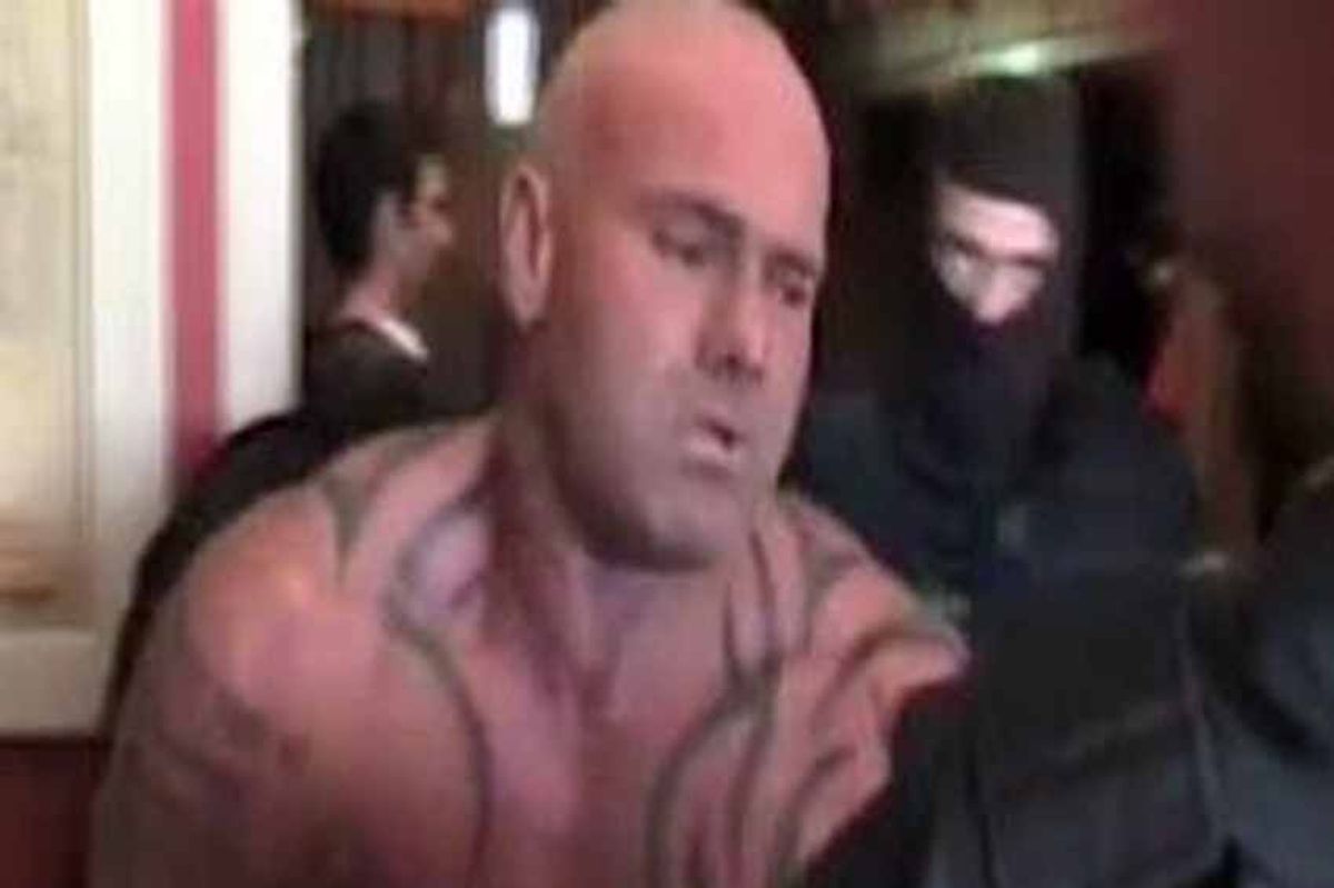 Mark Lilley following his capture in Spain