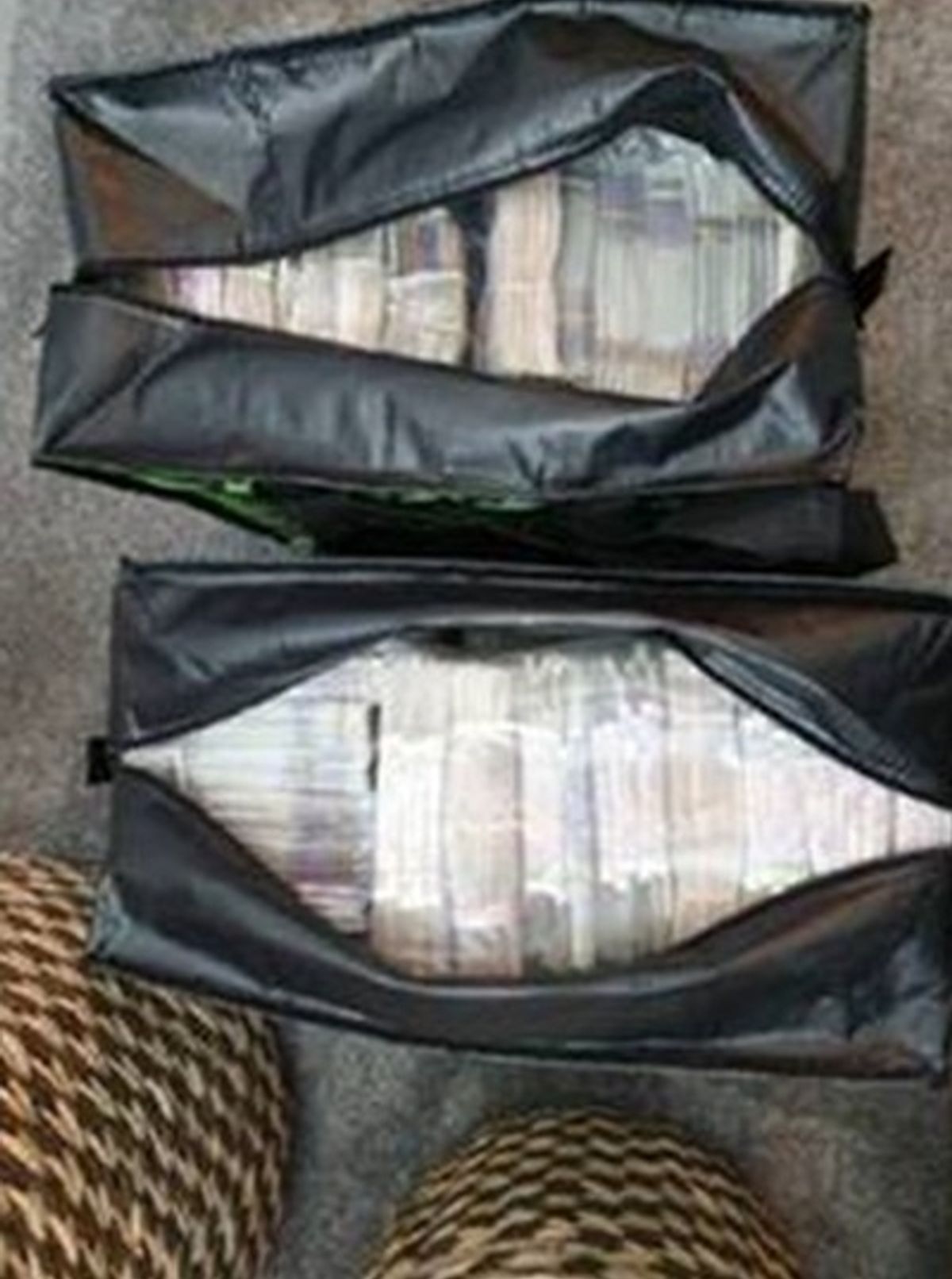 Photos shared between Steven Nicholls and Dean Deary's gang of the cash they were making dealing cocaine and heroin.