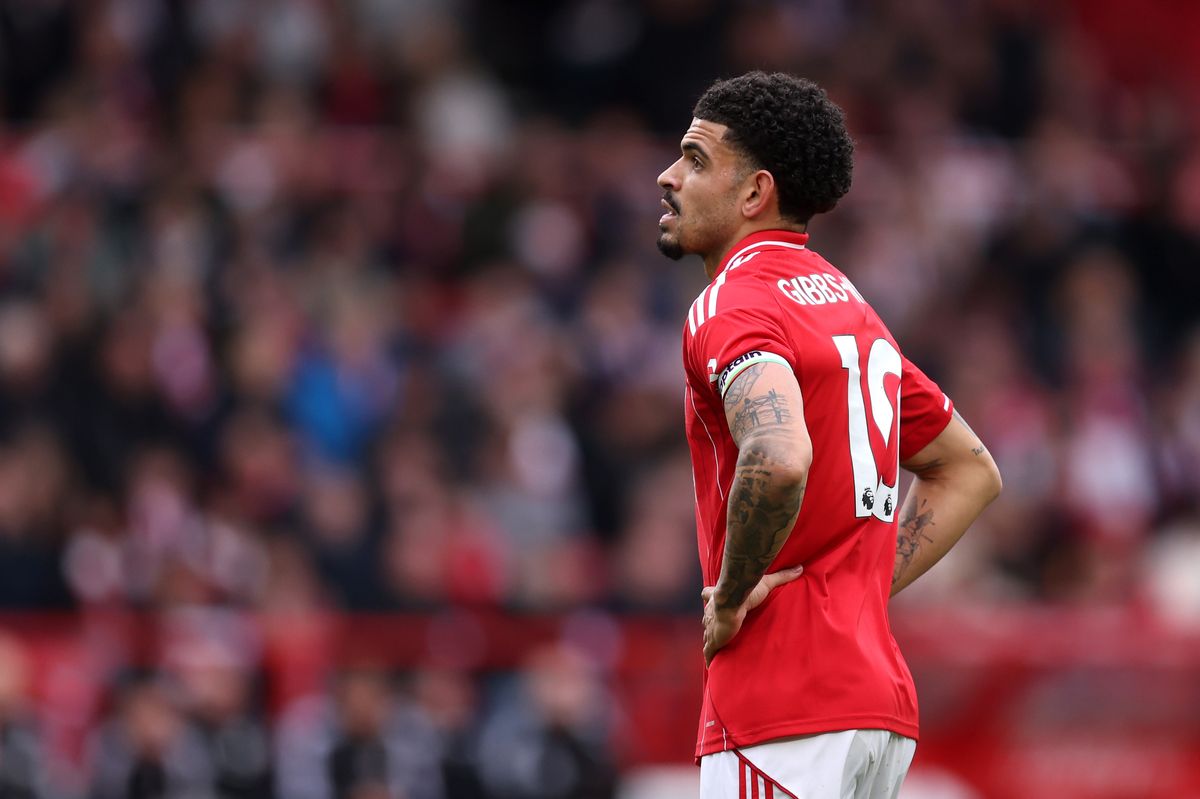 Nottingham Forest's Morgan Gibbs-White during the draw with Fulham