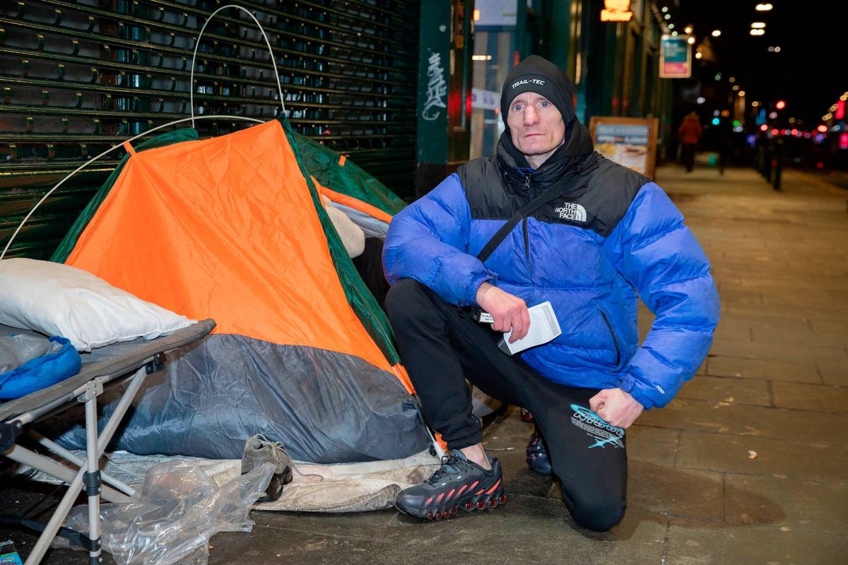 homeless man glasgow