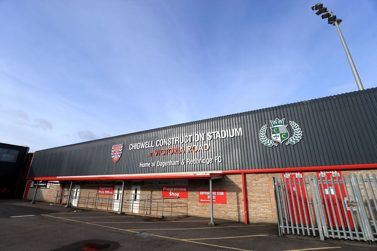General view of Dagenham & Redbridge's stadium.