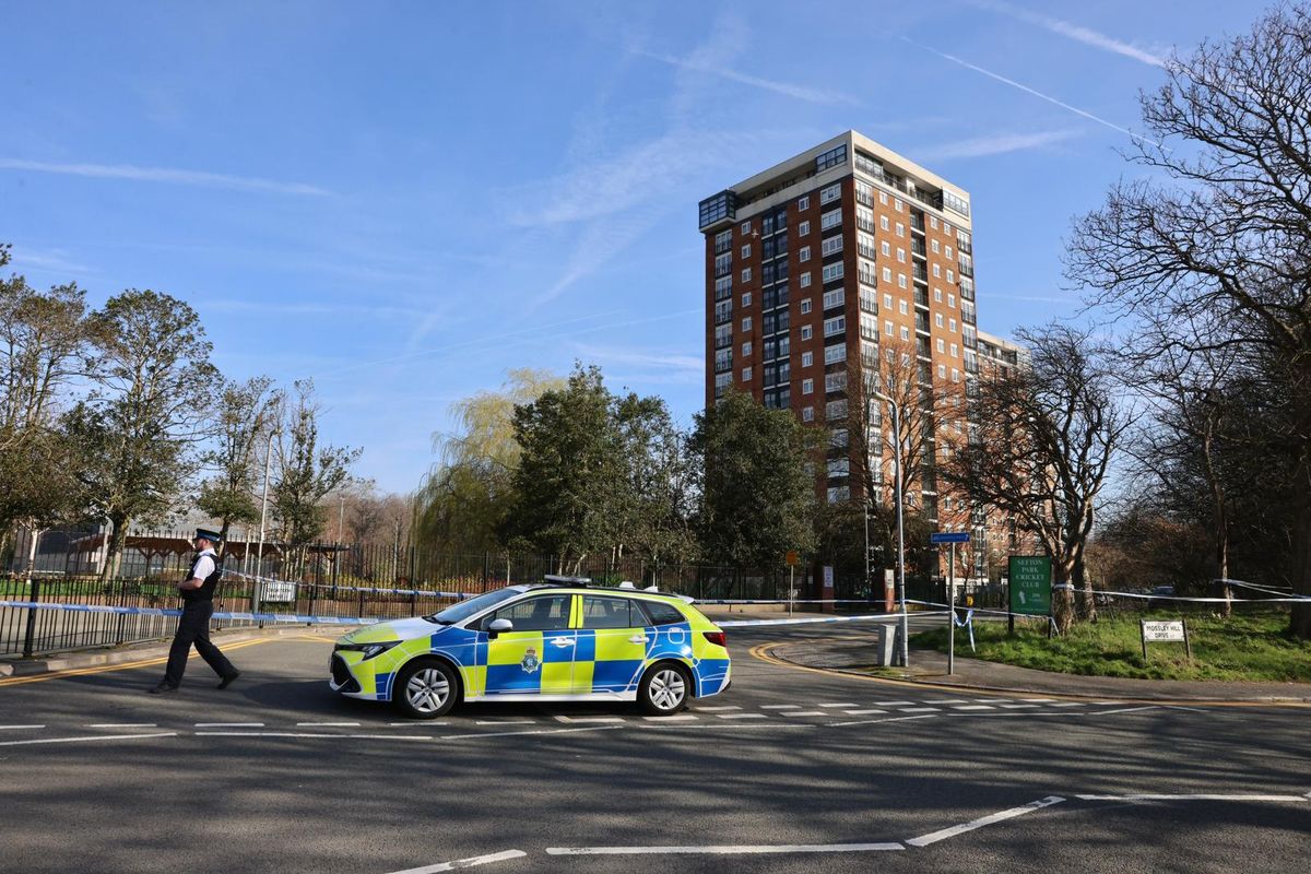 Police scene near Sefton Park after schoolboy attacked