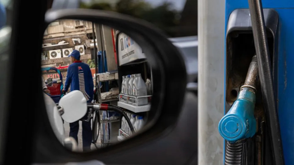 A fuel pump at a gas station in Cairo, Egypt, on March 11, 2026. - Islam Safwat/Bloomberg/Getty Images