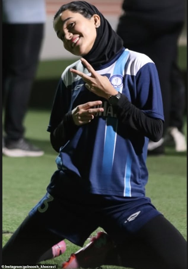 A soccer player since the age of 10, Golnoosh became the youngest youngest Iranian woman to play abroad aged 18 she moved to Turkey in 2019 on a two-year contract