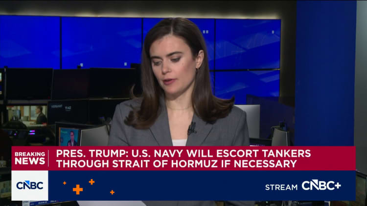 President Trump: U.S. Navy will escort tankers through Strait of Hormuz if necessary