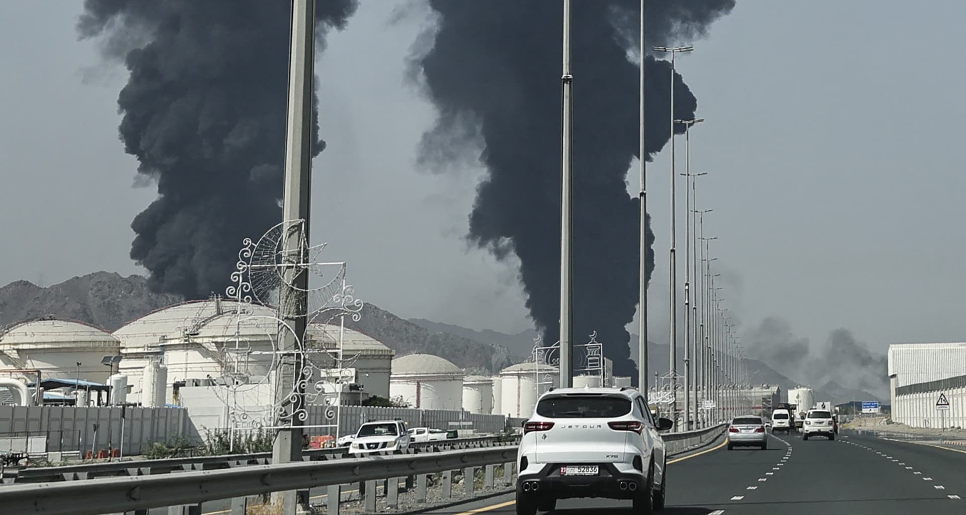 Some oil-loading operations in UAE hub suspended after fire: Reuters